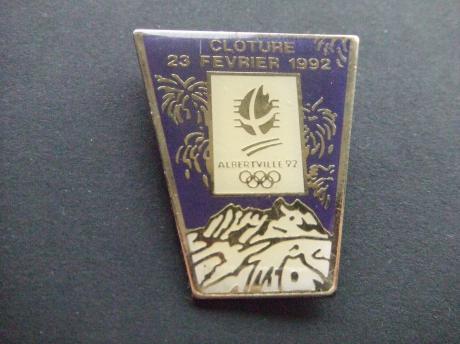 Olympische Spelen Albertville 23-02-1992 paars